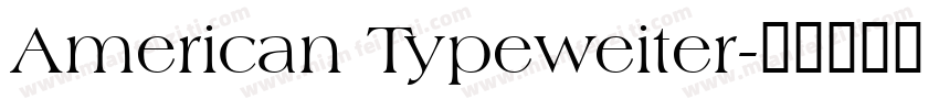 American Typeweiter字体转换